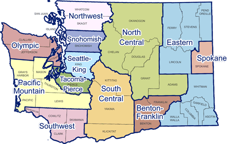 Washington Regionalization Map