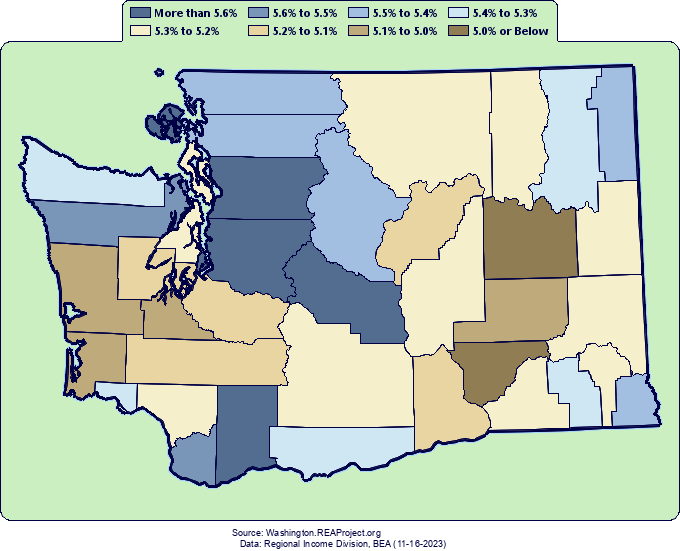 Washington - Comparative Trends Analysis of Per Capita Personal Income ...