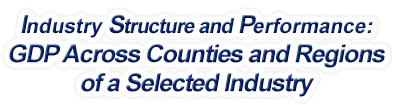 Washington - Gross Domestic Product Across Counties and Regions of a Selected Industry